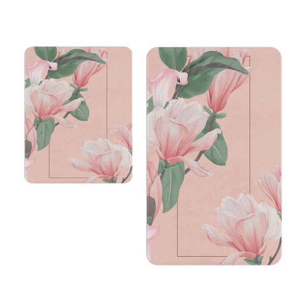 Šviesiai rožinės spalvos vonios kilimėliai, 2 vnt. - Oyo Concept