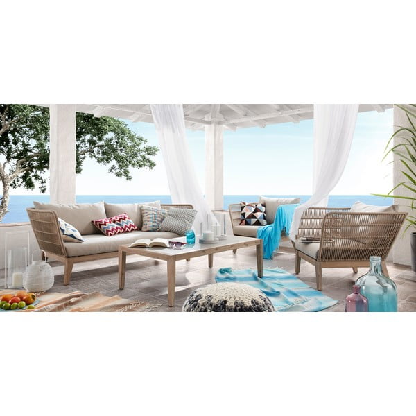 Smėlio spalvos trivietė sofa Kave Home Bellano-image-4