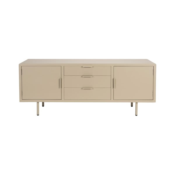 Smėlio spalvos šoninė spintelė 140x55x40 cm Kos – White Label
