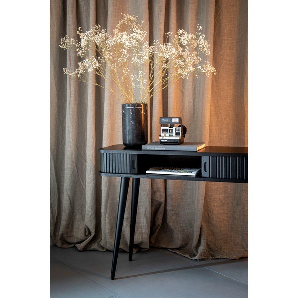 Juodos spalvos konsolinis staliukas Zuiver Barbier, 120 cm ilgio-image-2