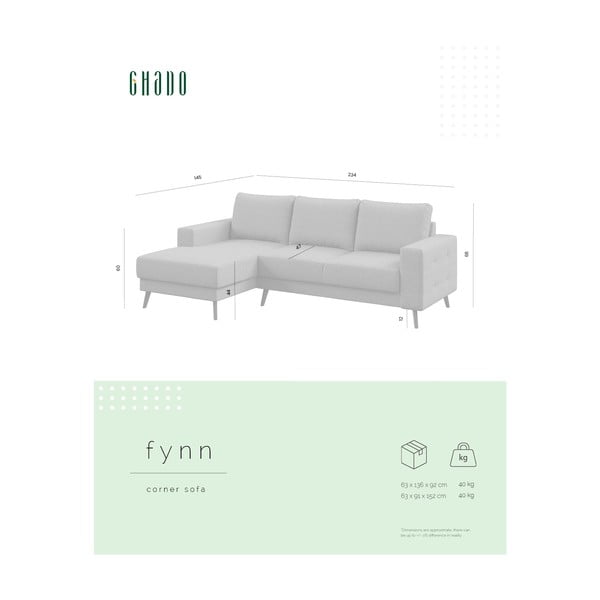 Kampinė sofa pilkos spalvos (su dešiniuoju kampu) Fynn – Ghado-image-3