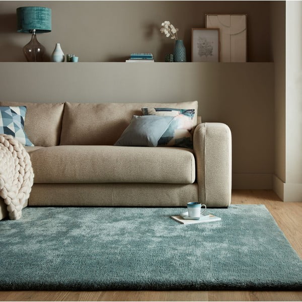 Sintetinė oda ir kailis smaragdinės spalvos 120x170 cm Faroe Wool Look Fur – Flair Rugs-image-1