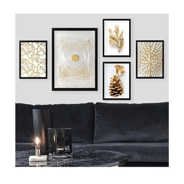 Paveikslai 5 vnt. 34x44 cm – Wallity-image-1