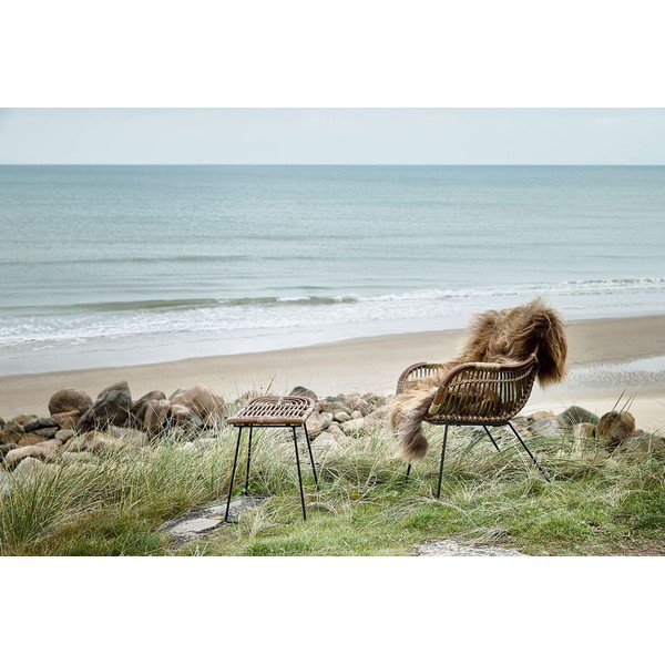 Taburetė iš rotango juodos spalvos/natūralios spalvos Sokna – Villa Collection-image-3