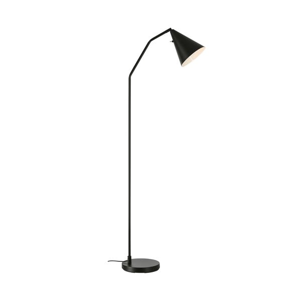 Juodos spalvos pastatomas šviestuvas LED su pritemdymo funkcija (aukštis 144 cm) su metaliniu gaubtu Funil – Markslöjd