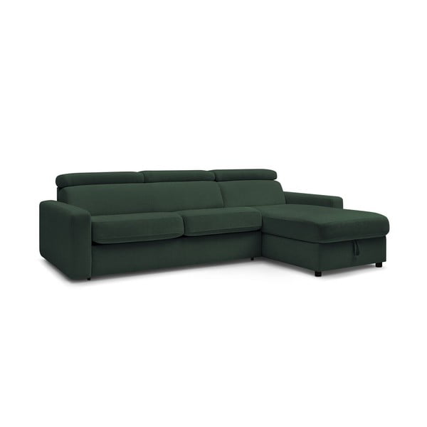 Sulankstoma kampinė sofa tamsiai žalios spalvos (kintama) Monaco – Bobochic Paris-image-4