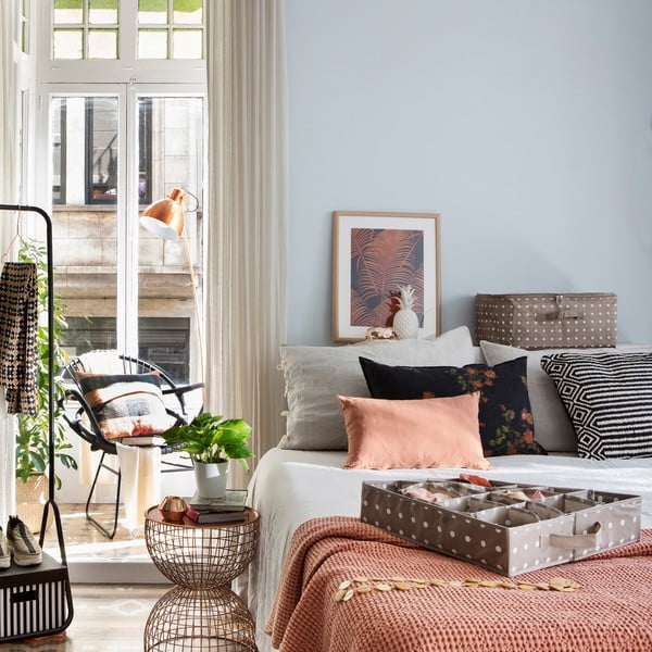 Smėlio spalvos stalčių organizavimo dėklas su 16 skyrių Compactor Dots-image-2