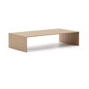 Šviesios natūralios spalvos kavos staliukas iš ąžuolo 70x140 cm Litto – Kave Home