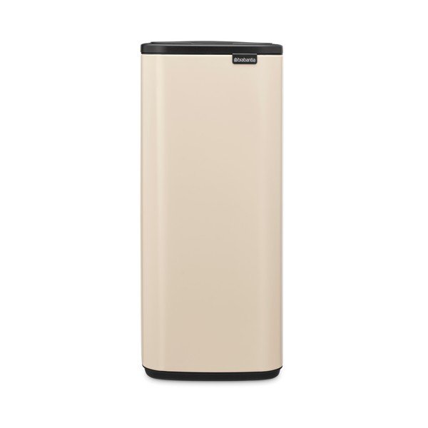 Smėlio spalvos šiukšliadėžė iš plieno, galima atidaryti palietus 30 l Bo Touch – Brabantia-image-3