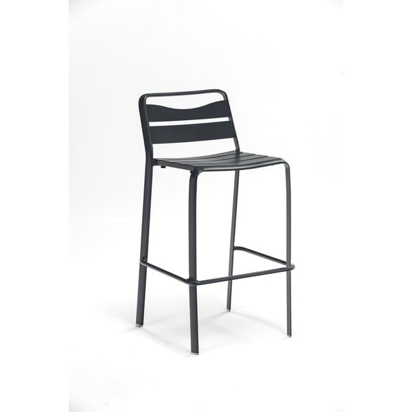 2 pilkos spalvos sodo sukraunamų baro kėdžių rinkinys iš aliuminio Ezeis Spring