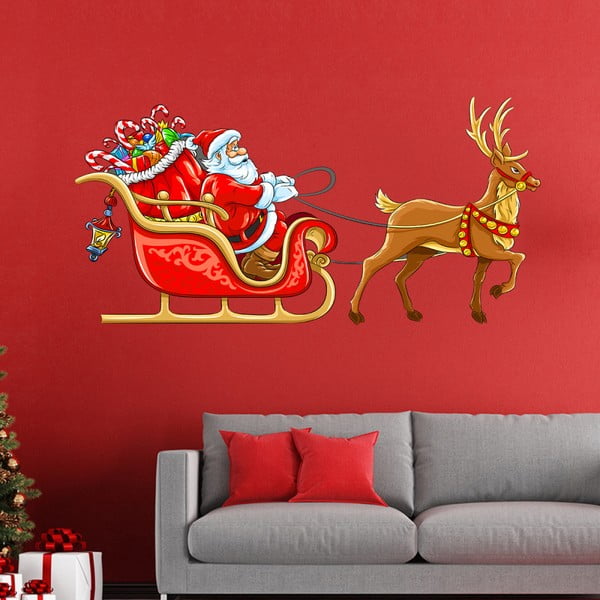 Kalėdinis dekoratyvinis lipdukas Ambiance Noel Sur Son Traineau