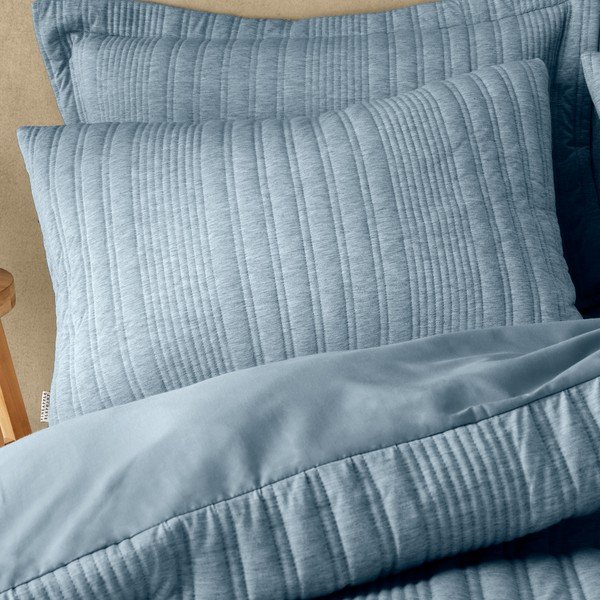 Dvigulė patalynė mėlynos spalvos 200x200 cm Tamba Stripe – Pineapple Elephant-image-1