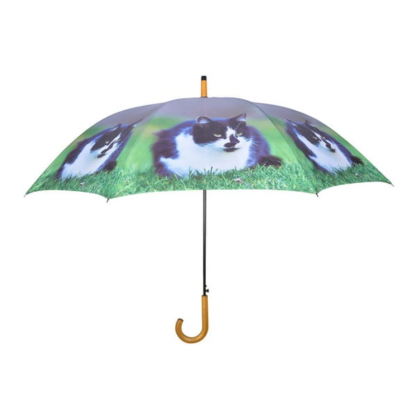 Tamsiai mėlynas skėtis su katėmis Esschert Design, ⌀ 120 cm