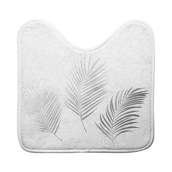 Baltos spalvos/sidabrinės spalvos vonios kilimėlis tualetui 45x45 cm Orbella – douceur d'intérieur