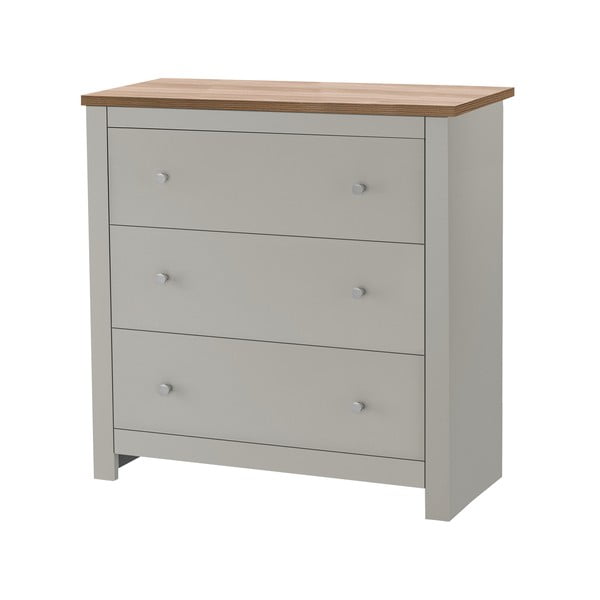 Aukšta šoninė spintelė pilkos spalvos 81x35 cm Emerald – Støraa-image-2