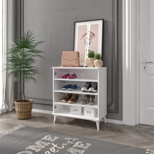 Spintelė batams baltos spalvos Latte – Kalune Design-image-1