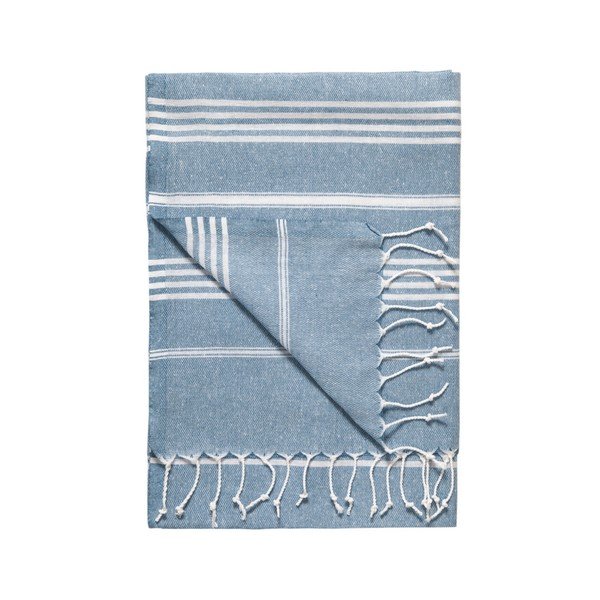 Mėlynas hamamo rankšluostis "Kate Louise Classic", 180 x 100 cm-image-4