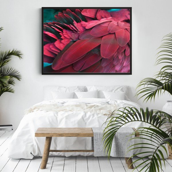 Plakatas "DecoKing Feathers Red", 100 x 70 cm-image-2