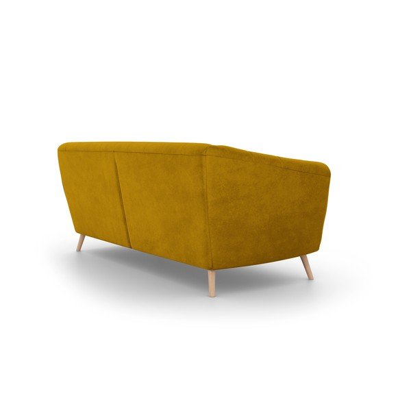 Geltona aksominė sofa Interieurs 86 Étoile, 210 cm-image-3