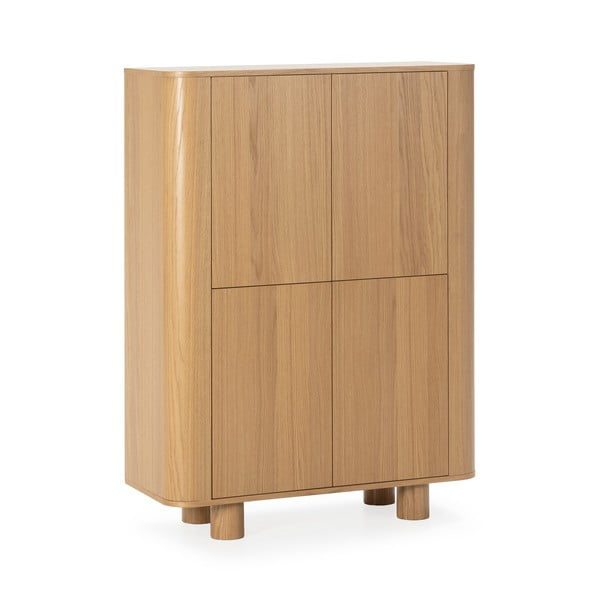 Natūralios spalvos spintelė iš ąžuolo 100x133x40 cm Padoc – MOME-image-4