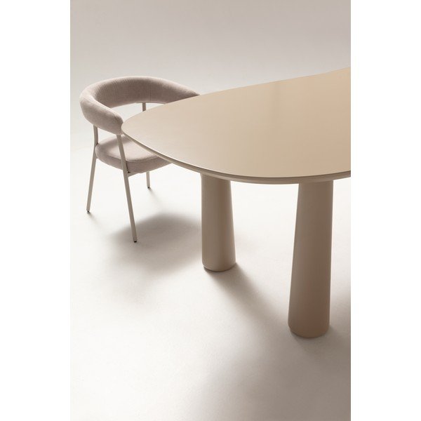 Smėlio spalvos kavos staliukas su pušies masyvo stalviršiu 110x220 cm Nahia – MOME-image-4