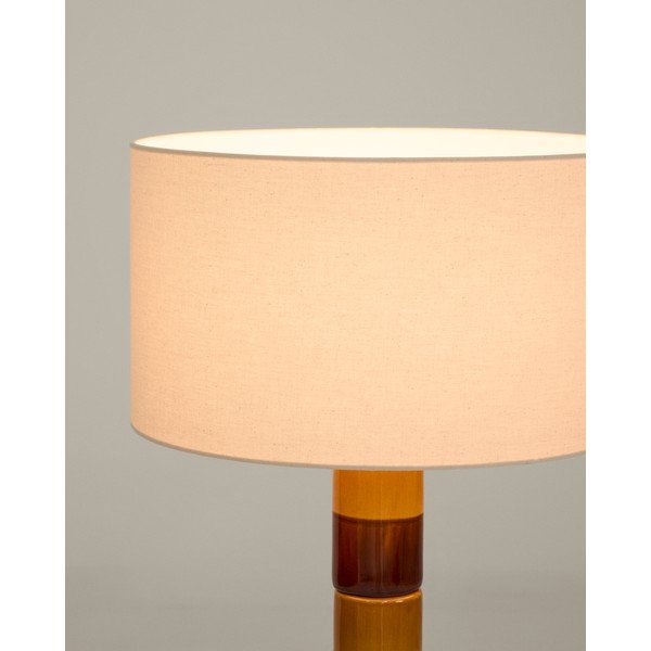 Pastatomas šviestuvas (aukštis 146 cm) su tekstiliniu gaubtu Mavran – Kave Home-image-3