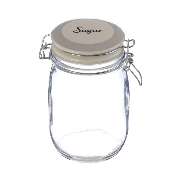 Iš stiklo  maisto laikymo indas cukrui Grocer – Premier Housewares-image-1