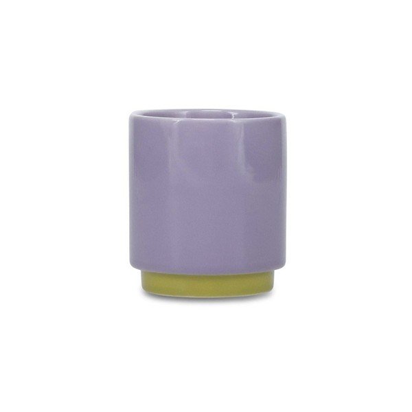 Žalios spalvos/violetinės spalvos iš molio puodelis 270 ml Duo – ONA