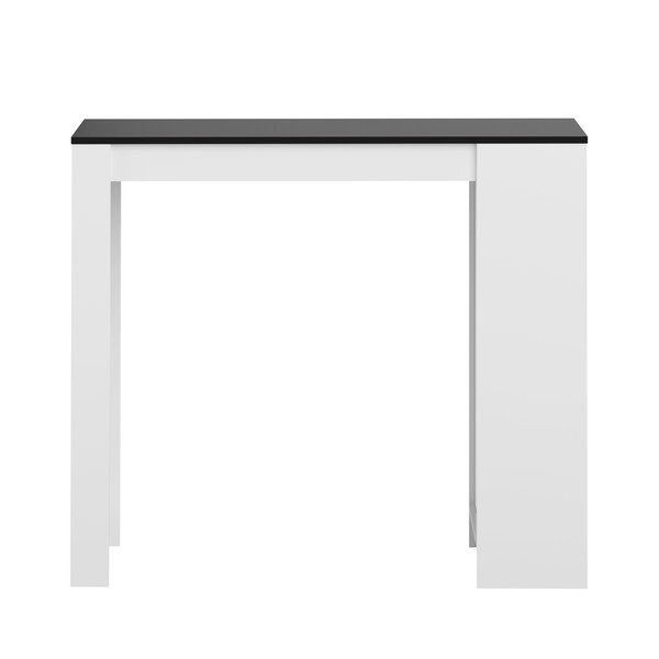 Baltas baro stalas su juodu stalviršiu 115x50 cm Aravis - TemaHome -image-2