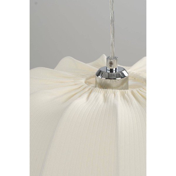 Kreminės spalvos iš tekstilės kabantis šviestuvas ø 42 cm Pion – Jotex-image-4