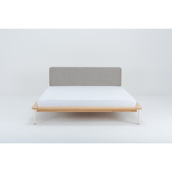 Dvigulė lova iš ąžuolo Gazzda Fina, 180 x 200 cm-image-1