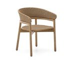 Natūralios spalvos medžio masyvo sodo kėdė Arinella – Kave Home