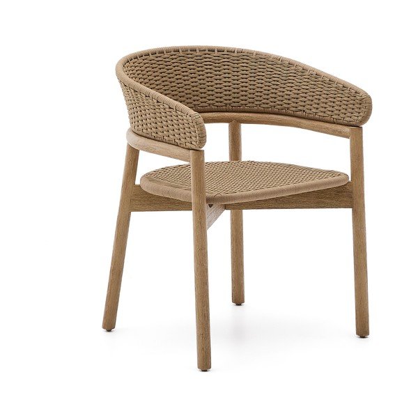 Natūralios spalvos medžio masyvo sodo kėdė Arinella – Kave Home