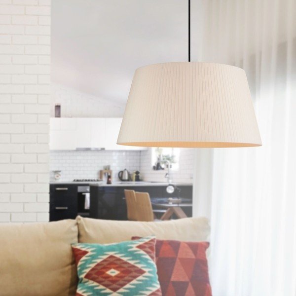 Kreminis lubinis šviestuvas Sotto Luce KAMI, Ø 54 cm-image-1
