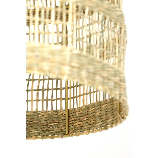 Kabantis šviestuvas natūralios spalvos ø 38 cm su jūržolės gaubtu Sagar – Light & Living-image-1