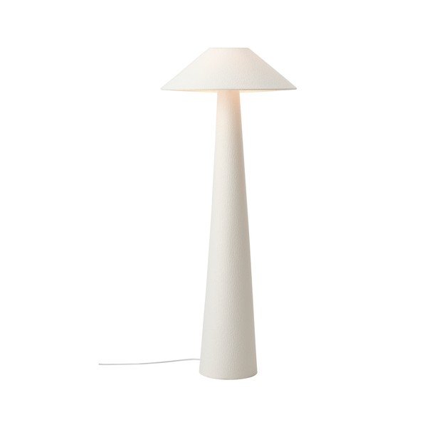 Baltos spalvos iš tekstilės pastatomas šviestuvas (aukštis 123 cm) Mila – Ellos Home-image-3