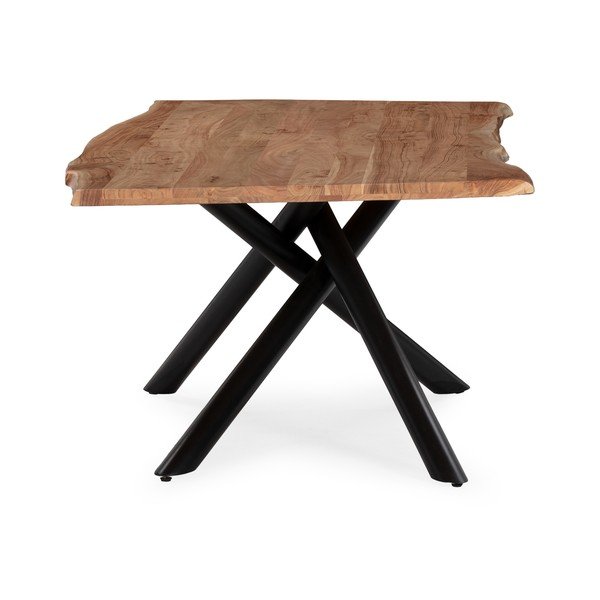 Iš akacijos masyvo valgomojo stalas 100x220 cm Anuri – MOME-image-3