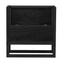 Juodos spalvos vyno spintelė pagaminta iš ąžuolo 59x60 cm NewEst - Woodman