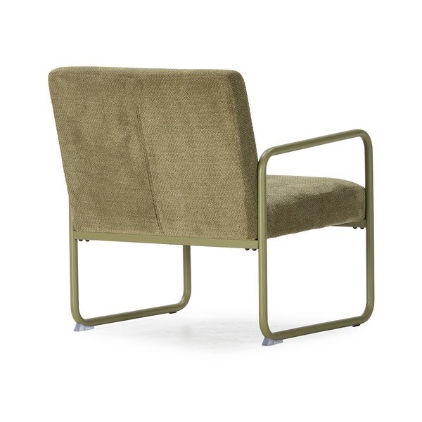 Žalios spalvos iš šenilinio audinio krėslas Vince – MOME-image-4