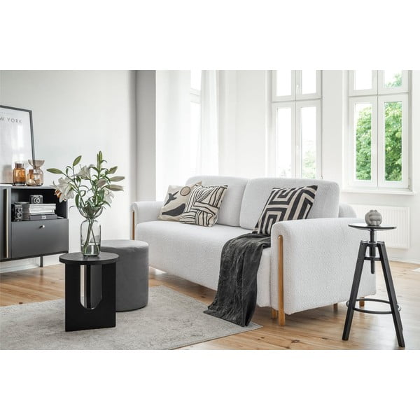 Pilkos spalvos iš boucle sulankstoma/su sandėliavimo vieta sofa 244 cm Arcadova – ELTAP-image-3