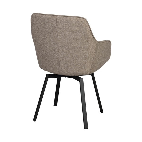 Smėlio spalvos iš audinio valgomojo kėdžių komplektas 2 vnt. Alison – Rowico-image-4