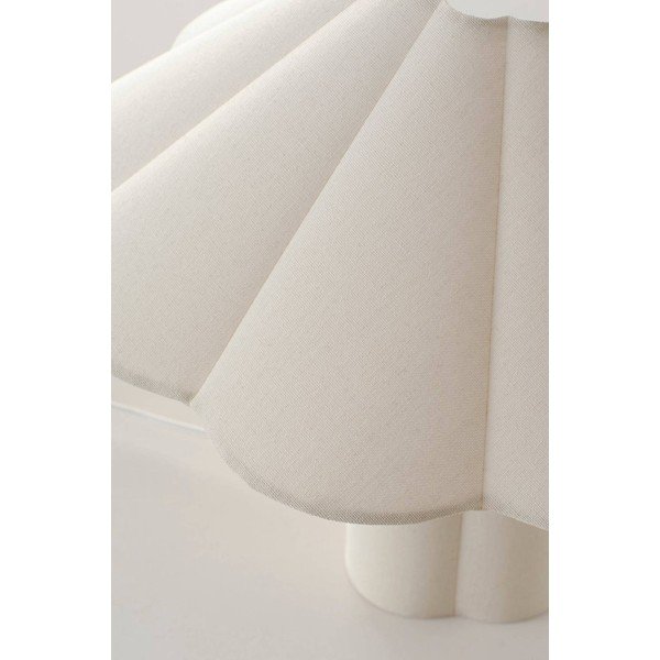 Kreminės spalvos iš lino stalinis šviestuvas (aukštis 38 cm) Gerd – Jotex-image-4