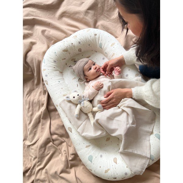 Dramblio kaulo spalvos vaikiškas lopšys 52x84 cm Dreamland – Cam Cam Copenhagen-image-1