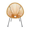 Geltonos spalvos metalinis/plastikinis sodo krėslas Avocado Comfort – Bonami Selection