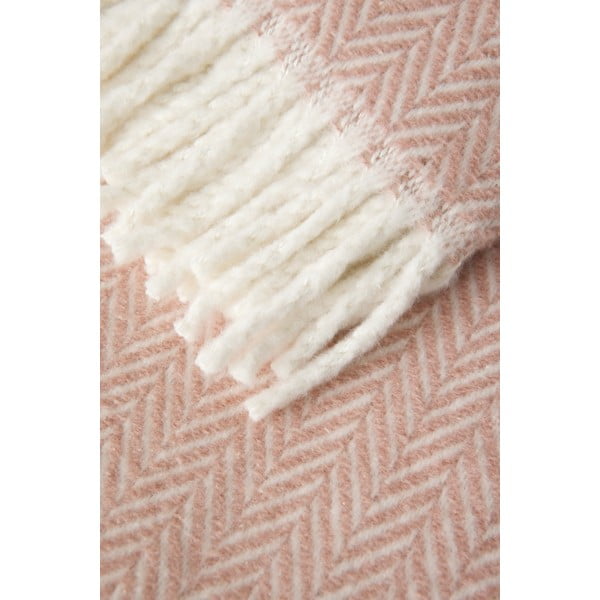 Rožinis medvilninis pledas Euromant Skyline, 140 x 180 cm-image-2