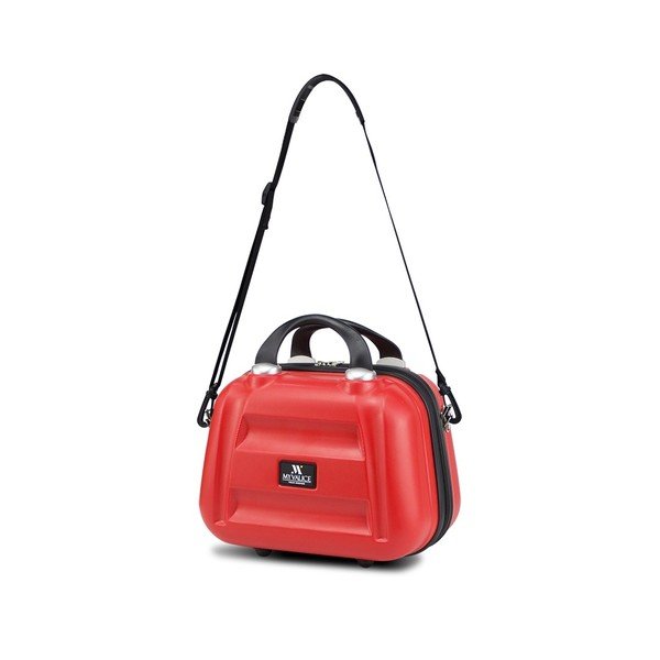 Raudonas moteriškas kelioninis lagaminas My Valice SMART BAG LASSO Make Up & Hand Suitcase-image-1