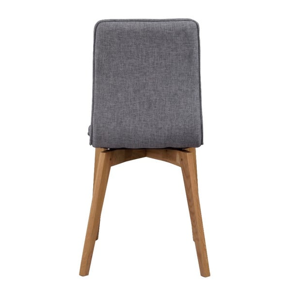 Pilka valgomojo kėdė su rudomis kojomis Rowico Grace-image-1