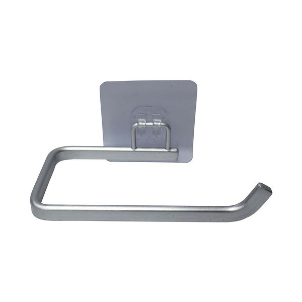 Su montavimu be gręžimo blizgios sidabrinės spalvos iš metalo laikiklis tualetiniam popieriui Filaire Aluminium – douceur d'intérieur