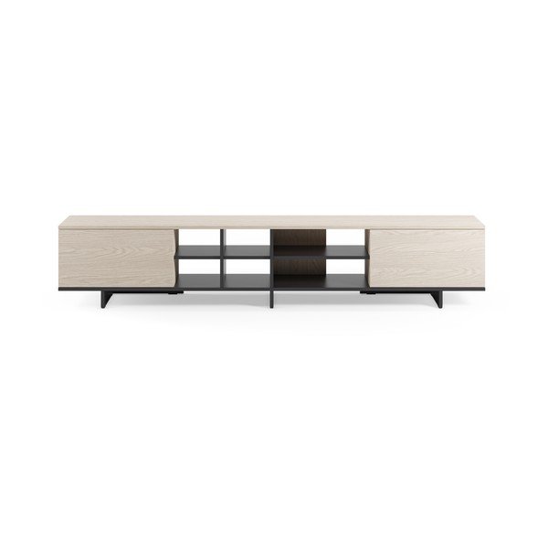 Juodos spalvos TV spintelė 230x44x36 cm Cequoia – Marckeric