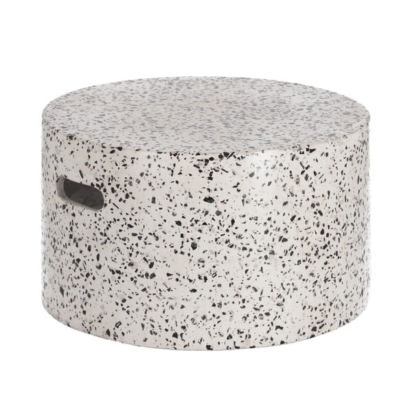 Baltas betoninis stalas Kave Home Jenell, skersmuo 52 cm